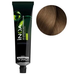 Tinte Sin Amoniaco N°8.12 Rubio Claro Cenizo Mate 60ml INOA
